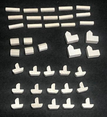 Colonos de Catán Juego Piezas Blancas Piezas Carreteras 5 Asentamientos 4 Ciudades 15 Naves Foto 1 de 2