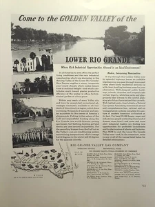 Rio Grande Lower Golden Valley Rich Industrial Environment Vintage Print Ad 1941 - Picture 1 of 4