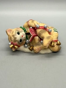 Enesco Calico Kittens Jingle Bells Cat figurine - Picture 1 of 9