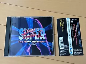 Super Street Fighter 2 Arcade OST II Juego Banda Sonora Capcom CD Japón con Columna - Imagen 1 de 5