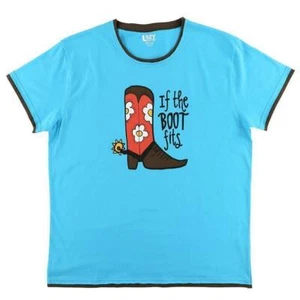 LazyOne Damen Pyjama Top "If The Boot" Gr.S - Bild 1 von 2