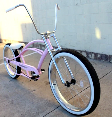 29" Lowrider Beach Cruiser Chopper Bicycle Coaster Brake Gift Stretch Pink Bike - Image 1 of 3