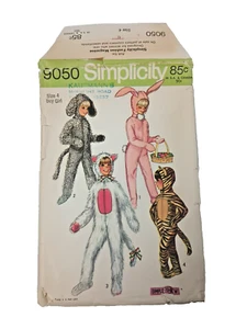 Costume Simplicity 9050 modello animali bambino taglia 4 busta danneggiata - Foto 1 di 6