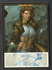 WITCHBLADE MILLENNIUM Dynamic Forces 2000 AUTOGRAPH CARD PAUL JENKINS BLUE 9/200