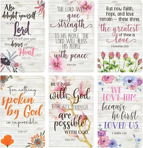 6 Pack Prayer Journals for Women - 5X8 Christian Notebooks Bulk with Inspiration - Picture 1 of 12
