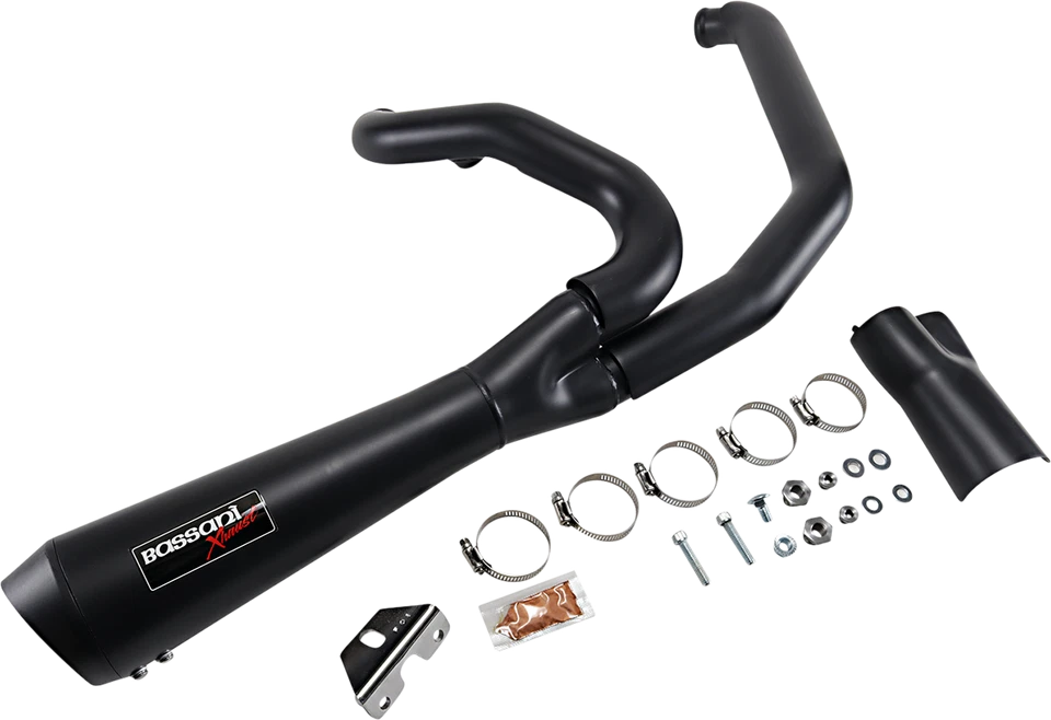 Bassani Road Rage 2-Into-1 Exhaust System Short for 17-20 Harley FL 1F42RB - Image 1 of 1