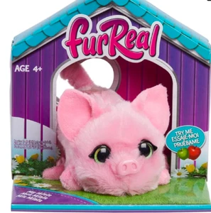 FURREAL FRIENDS MY MINIS PINK PIGLET SHE WIGGLES HER TAIL & BOBBLES HER HEAD - Picture 1 of 4