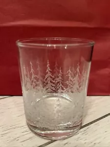 Set Of 6 Rare Libbey Frosted Pines Double Low Ball Glasses Beautiful Condition - Picture 1 of 6