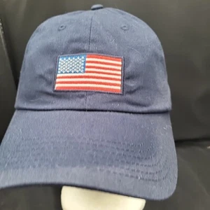 Cappello bandiera USA cappello bandiera americana blu regolabile cappello papà taglia adulto cappello blu - Foto 1 di 14