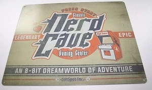 Vintage Replica Tin Metal Sign classic nerd cave man gaming classic room 98530 - Picture 1 of 1