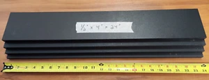 (4) KING STARLITE® XL BLACK SHEET 0.50" X 4.00" X 24.00" LOT OF 4 - Picture 1 of 1