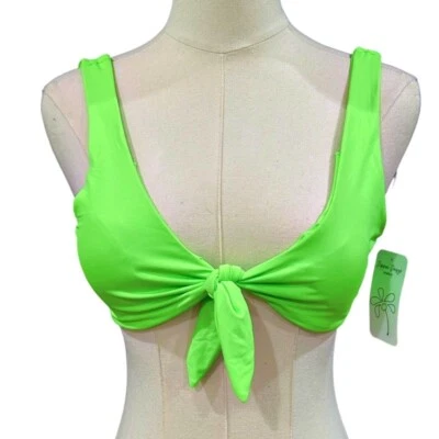 NOVO Biquíni Dippin Daisys Muse Biquíni PEQUENO Neon Verde Limão Gravata Frente Praia - Imagem 1 de 4