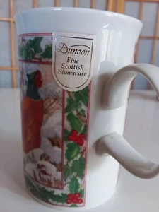 MUG Dunoon Scottish Stoneware 8 oz. Pheasant Quail Design Surround Exterior - Picture 1 of 7