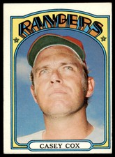 1972 Topps Casey Cox  VG-EX Texas Rangers #231