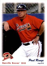 2010 Danville Braves Grandstand #31 Paul Runge Manager Baseball Card