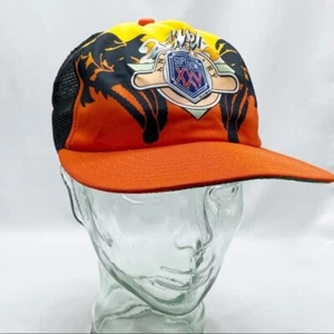 Vintage Super Bowl XXV 25th Anniversary Snapback Trucker Hat Sunset Palm Trees - Picture 1 of 11
