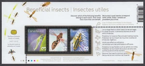 Canada - #2409b Beneficial Insects - Souvenir Sheet from 2012 - MNH - Picture 1 of 1