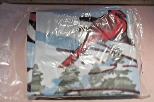 NIP NATIONAL WILDLIFE FEDERATION PLUSH FLEECE LIGHT THROW~"CARDINALS"-Sealed Pkg - Picture 1 of 5