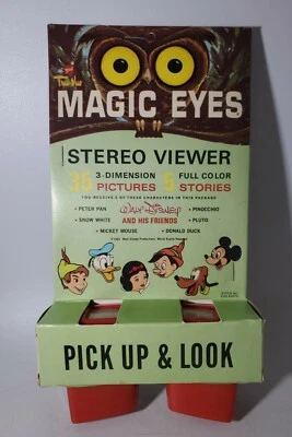 Vintage Tru Vue Magic Eyes Stereo Viewer Walt Disney New Old Stock 1953 RARE - Image 1 of 4