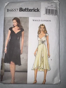 Abito formale modello Butterick B5647 Maggie London taglia 6-8-10-12 taglia NON TAGLIATO - Foto 1 di 4