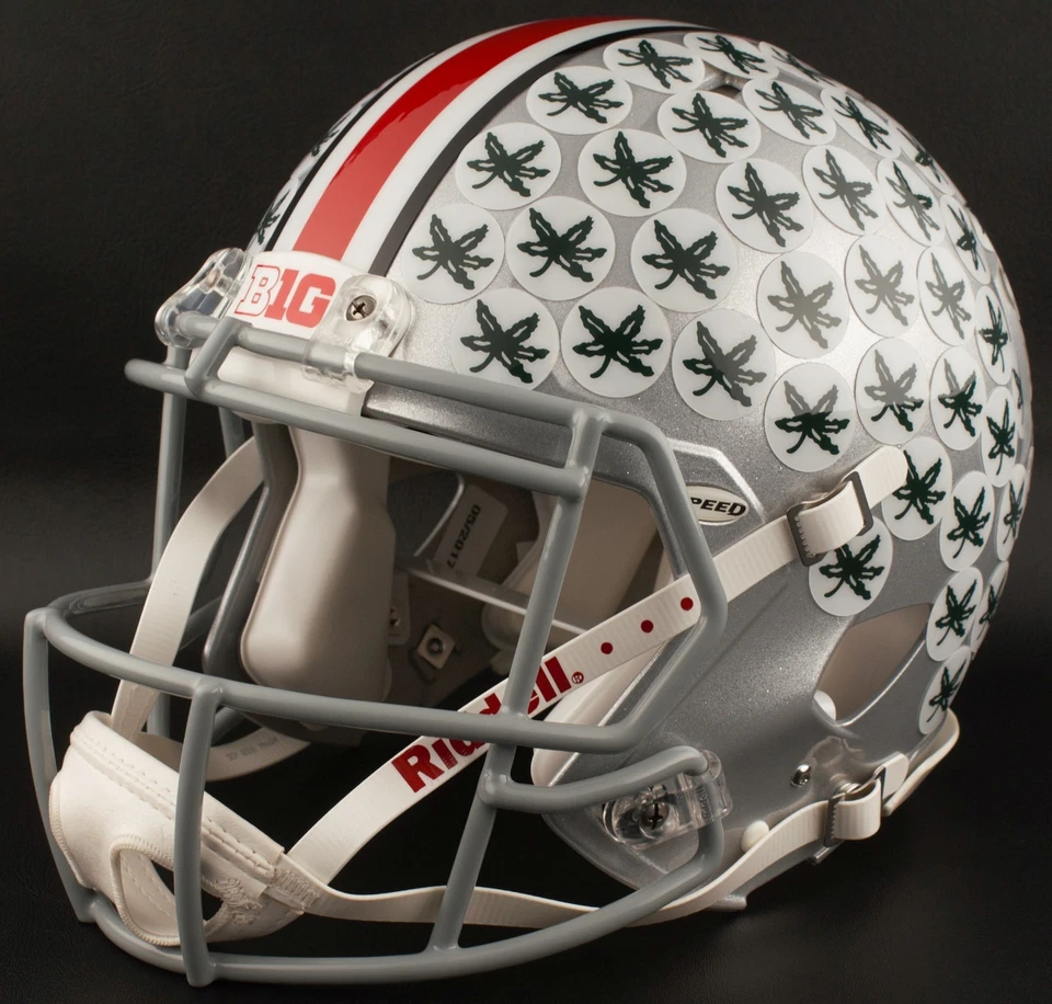 Casco de fútbol americano réplica tamaño completo OHIO STATE BUCKEYES NCAA Riddell Speed Foto 1 de 4