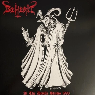 Beherit ‎- At The Devil's Studio 1990 LP - Black Vinyl - NEW Black Metal Record - Image 1 of 2