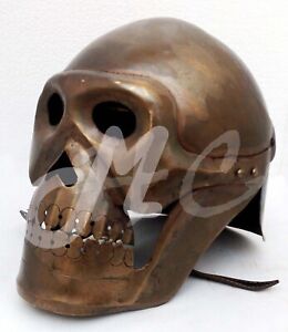 Medieval Skeleton Armour Helmet Viking Mask Spectacle Roman Knight Helmets