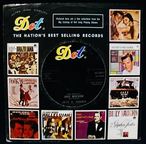 JACK B. NIMBLE: Nut Rocker & Never On Sunday~Rock Instrumental 45 ~DOT #16319 - Imagen 1 de 2