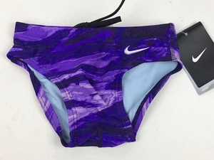 Boys Nike Performance Swim Brief NESS5003 NWT Swimsuit Rivers - Picture 1 of 10