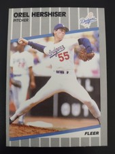 Orel Hershiser - Los Angeles Dodgers - 1989 Fleer Baseball #62