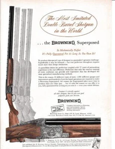 1964 Browning Over-Under & Side-By-Side Shotgun Print-Ad/ - Picture 1 of 1