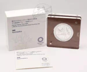Tokyo 2020 Olympic Games - 1,000 Yen Silver Proof Gymnastics Coin Set - Picture 1 of 15