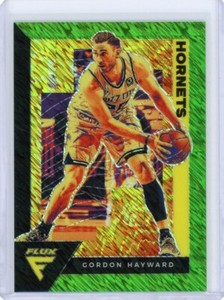2020-21 Panini Flux Basketball Green Shimmer Prizm #20 Gordon Hayward #3/5