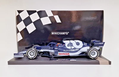 MODELLINO AUTO 1:18 MINICHAMPS F1 ALPHATAURI HONDA AT02 TSUNODA BAHRAIN GP 2021 - Immagine 1 di 4