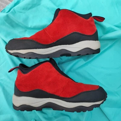 Botas al tobillo L.L.Bean rojas de gamuza para mujer talla 9 sin usar, en caja, cómodas para caminar senderismo Foto 1 de 4