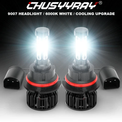 For Ford Crown Victoria 1998-2011 2pc 9007 LED Headlight High/Low Beam Bulbs Kit - Image 1 of 4