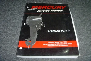2000-2003 Mercury 6 8 9.9 10 15 Outboard Motor Service Manual 2001 2002 xz - Picture 1 of 8