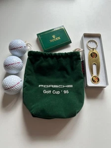 Porsche Golfset – Golf Cup 1995 – Vintage – Neu – Porsche Golfbälle , Rolex Tees - Bild 1 von 10
