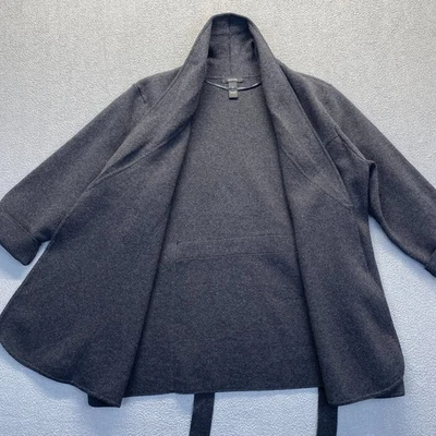 Chaqueta Suéter Alfani Mujer Talla XL Gris Oscuro Algodón Oppen Frontal Comodidad Foto 1 de 4