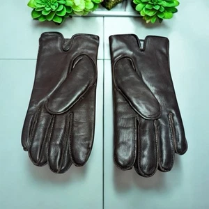 Guantes de conducción de cuero Brooks Brothers, marrón, talla pequeña, piel de conejo, - Imagen 1 de 19