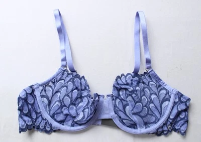 Sujetador balconette Savage X Fenty para mujer sin forro EJ3 púrpura prisma/azul talla 38B nuevo con etiquetas Foto 1 de 4
