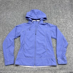 Marmot Jacket Womens Medium Blue Hooded Softshell Full Zip Outdoor Activewear - Picture 1 of 23