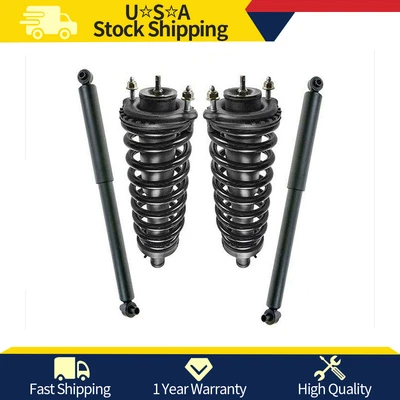 Juego completo de 4 piezas de amortiguadores delanteros + amortiguadores traseros para GMC Chevy Foto 1 de 4