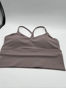 High Neck Sports Bra for Women Longline Full Coverage Sports Bras Size M - Picture 1 of 7