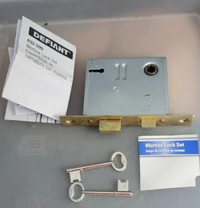 defiant mortise lock 2 pieces only. 632 599,  Keys And Lock new - Picture 1 of 4