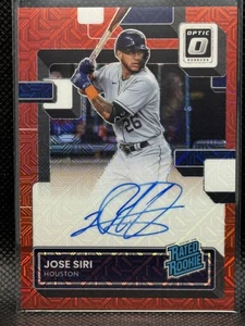 2022 Donruss Optic #RRS-JS Jose Siri Rated Rookie Signatures Red Mojo Prizm #/99 - Bild 1 von 2