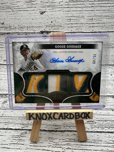 2025 Topps Tier 1 Goose Gossage Triple Patch Auto 15/49 - Athletics - HOF - Picture 1 of 2