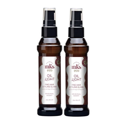 RONDO MARRAKESH OIL mks eco Marrakesh Oil light mit Arganöl und Hanfsamenöl für Glanz 2x 60 ml