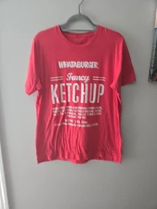 Whataburger Fancy Ketchup T Shirt M Red - Picture 1 of 5