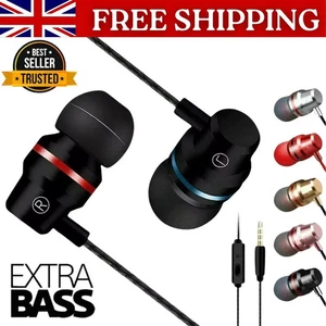 FÜR Samsung Ohrhörer Headphones Super Bass In-Ear Ohrhörer für Samsung Handys - Bild 1 von 13